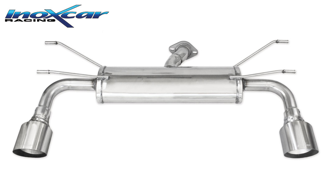 124 SPIDER 1.4 TURBO (140PS) Duplex-Sportauspuff 102mm RACING Edelstahl