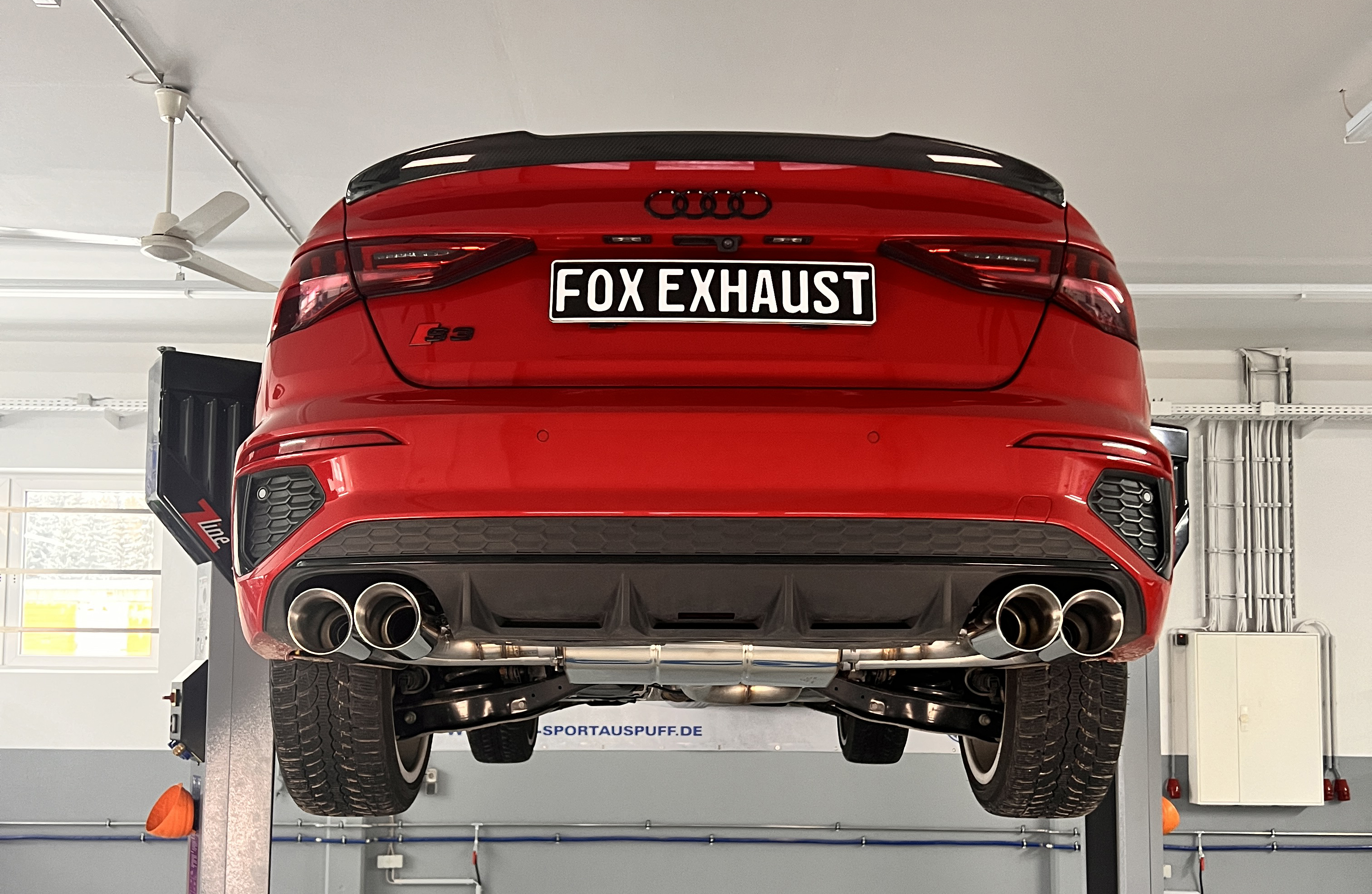 Audi S3 GY - Limousine Halbanlage ab OPF mit Abgasklappen - 2x100 Typ 25 rechts/links