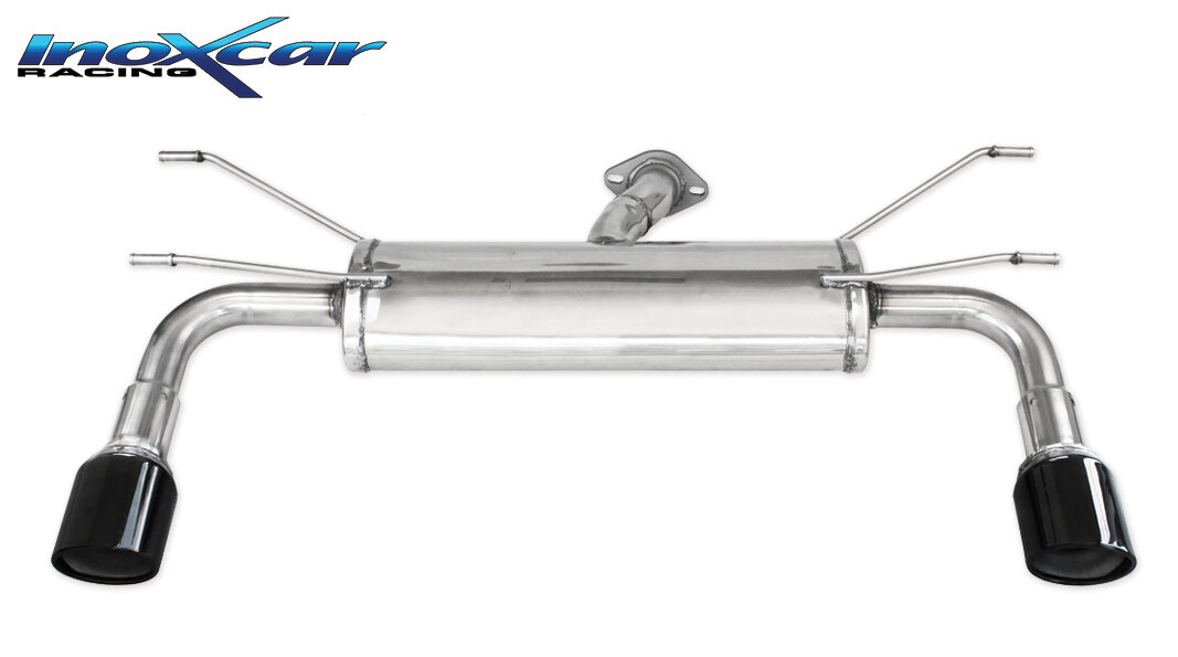 124 SPIDER 1.4 TURBO (140PS) Duplex-Sportauspuff 100mm X-RACE Black Edition Edelstahl