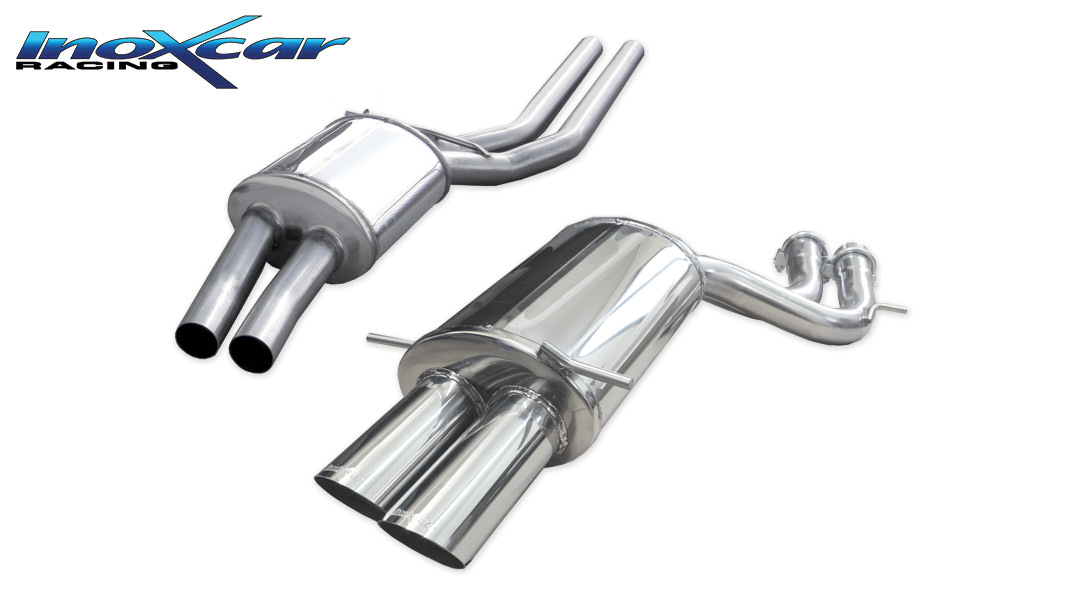 A4 RS4 2.7 BiTurbo (380PS) Komplett Sportauspuff 80mm RACING Edelstahl A4 RS4 2.7 BiTurbo (380PS) Komplett Sportauspuff 80mm RACING Edelstahl