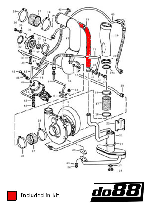 Porsche 930 Turbo Ölschläuche Porsche 930 Turbo Ölschläuche