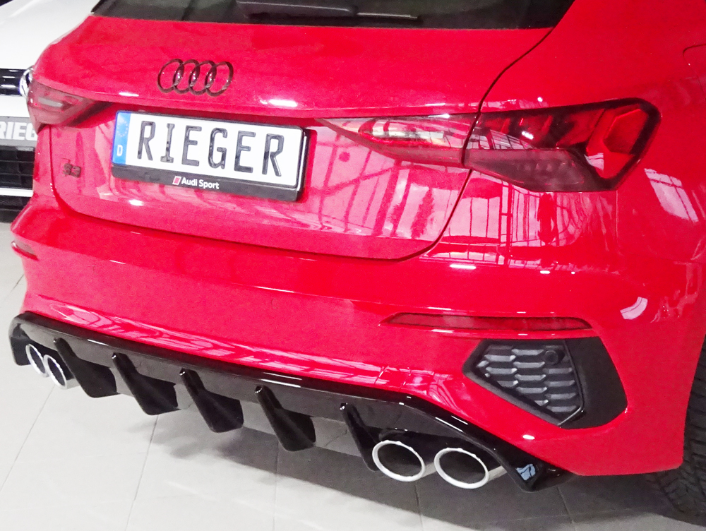Rieger Heckeinsatz Audi A3 GY Sportback ABS Glänzend